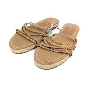 NWT Madewell Kathryn Braided Leather Espadrille Sandals Size 9.5